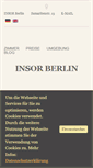 Mobile Screenshot of insor-berlin.de
